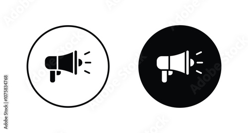 megaphone icon vector. Loudspeaker megaphone vector