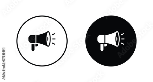 megaphone icon vector. Loudspeaker megaphone vector