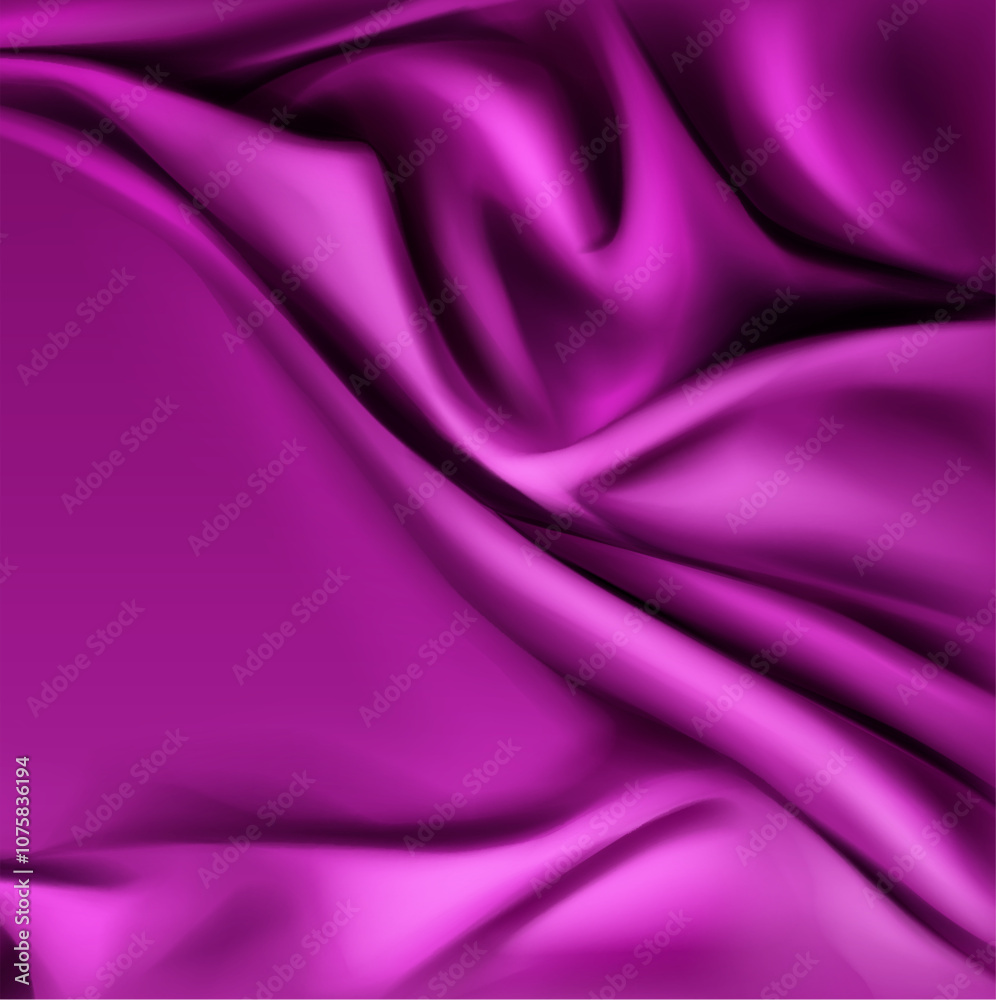 Fototapeta premium Purple Silk Fabric Texture Design Template