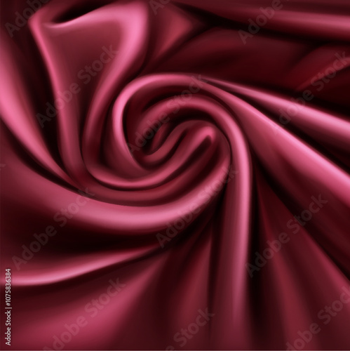 Red Silk Fabric Texture Design Template