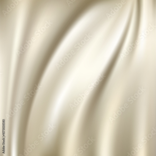 Cream Silk Fabric Texture Design Template