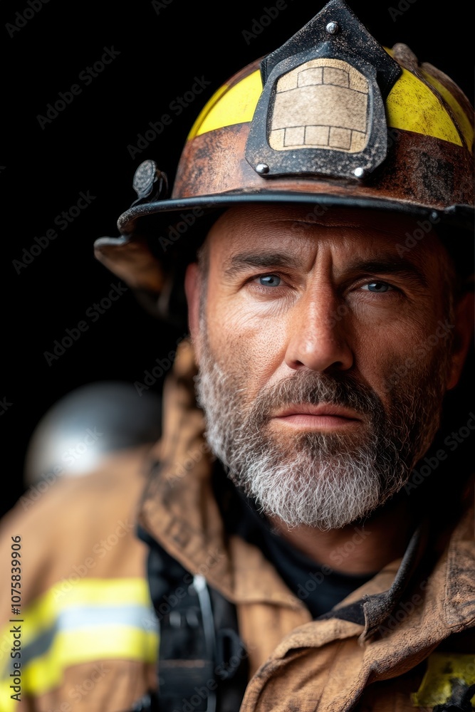 Firefighter in Action: A Dedicated Professional Engaged in Training with Heavy Equipment, Highlighting Strength and Determination in Demanding Conditions Firefighter in Action: A Dedicated Professional Engaged in Training with Heavy Equipment, Highlighting Strength and Determination in Demanding Conditions