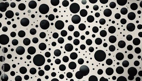 モノトーンの反転ドット柄Monotone inverted dot pattern