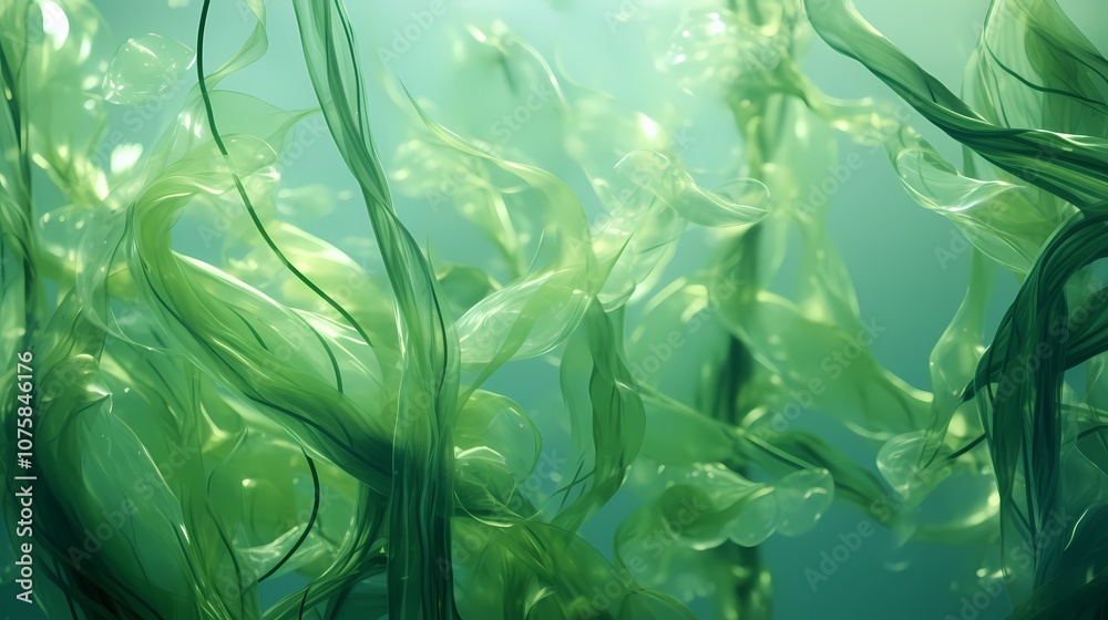 custom made wallpaper toronto digitaldigital technology abstract green transparent flow poster background