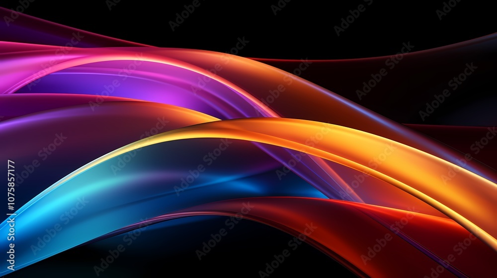digital technology abstract arc rainbow light poster background digital technology abstract arc rainbow light poster background