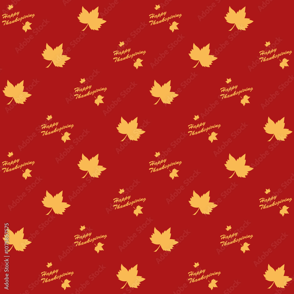 Happy Thanksgiving Vector Seamless Pattern Happy Thanksgiving Vector Seamless Pattern