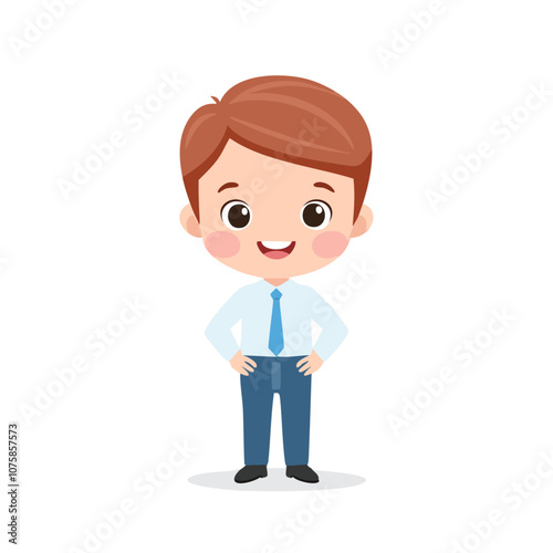 Driver Cute Worker Work Job Profession Professional Occupation Cartoon Character
