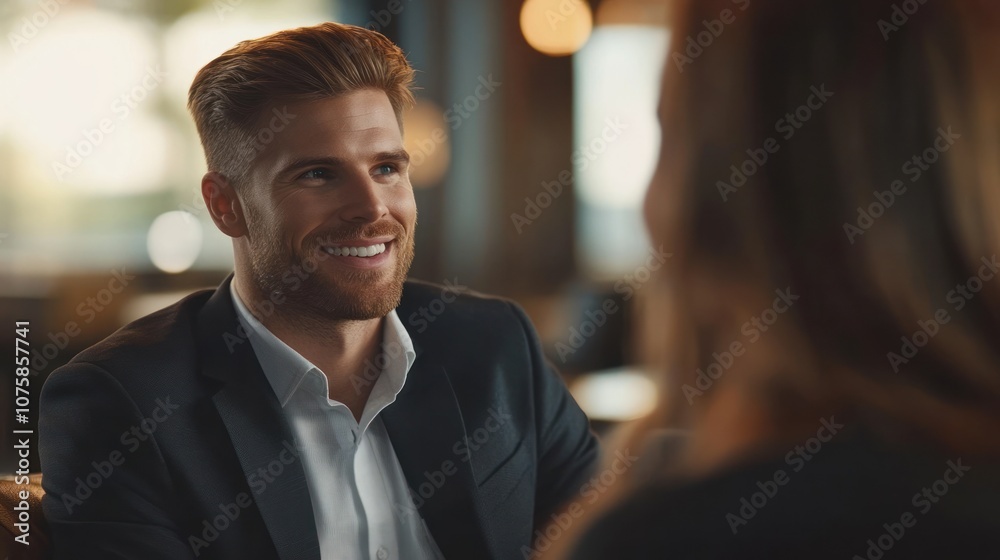 Smiling Man in a Cafe Smiling Man in a Cafe
