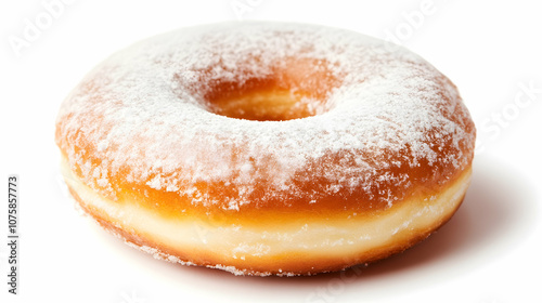 Delicious Glazed Donut with Powdered Sugar, doughnut, sugared donut, donut hole, sweet, treat