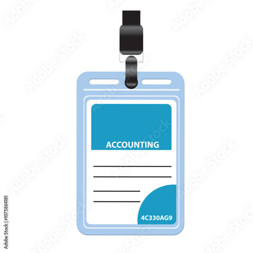 Identification card accounting employee