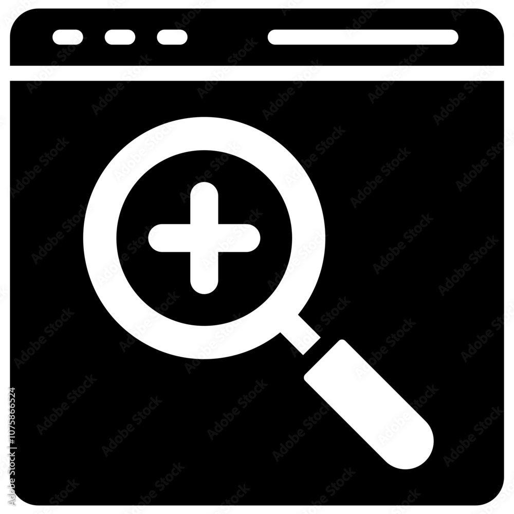 Fototapeta premium Zoom In Icon