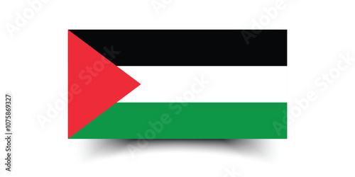 Free Download Palestine flag official colors and proportion digital vector illustration - GFXLoad