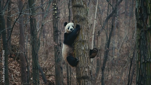 Observing Giant Pandas Hanging Out in Trees at Chengdu Base