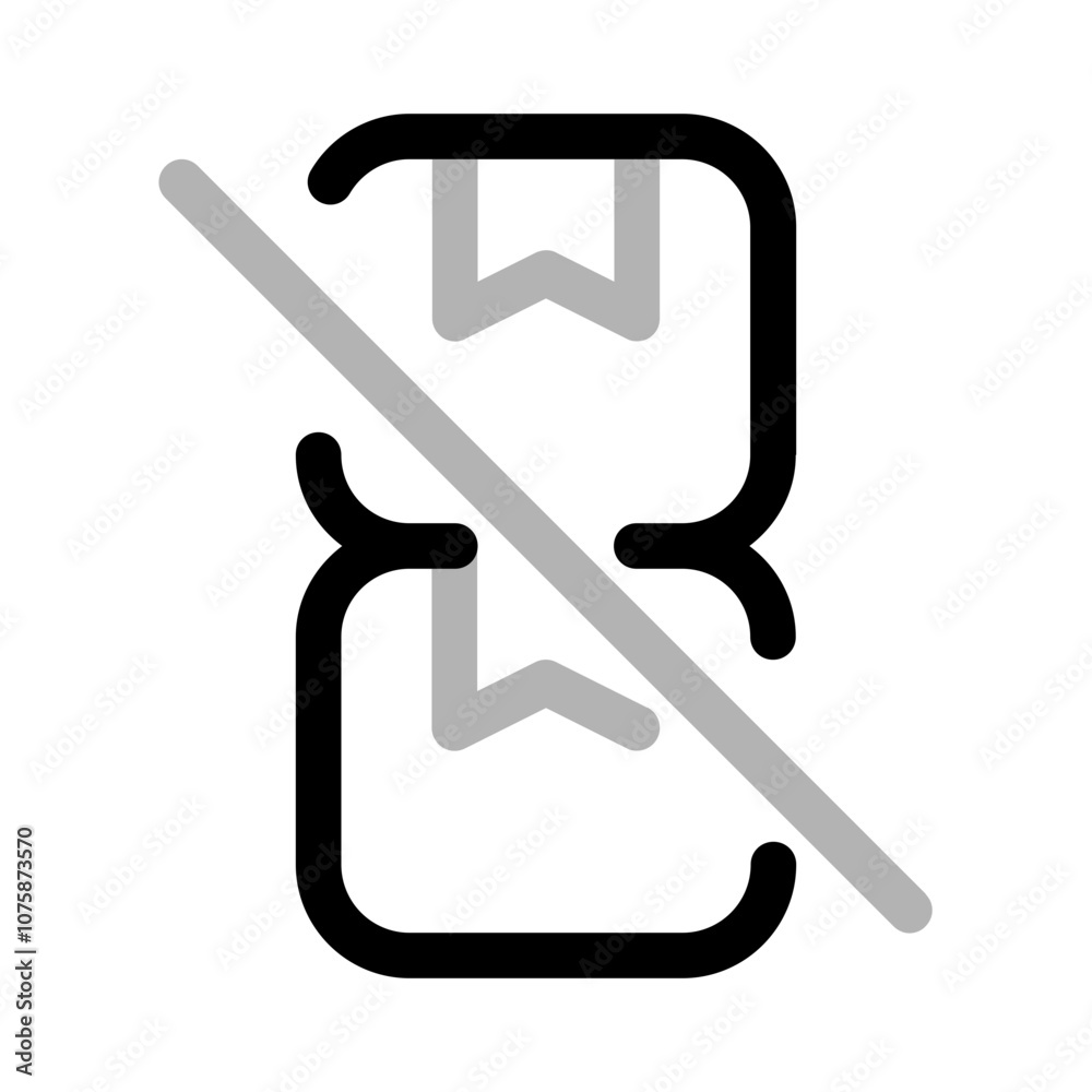 dont stack cardboard icon with duoline style, perfect for user interface projects dont stack cardboard icon with duoline style, perfect for user interface projects