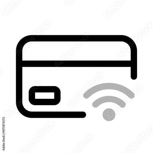 debit card net icon with duoline style, perfect for user interface projects