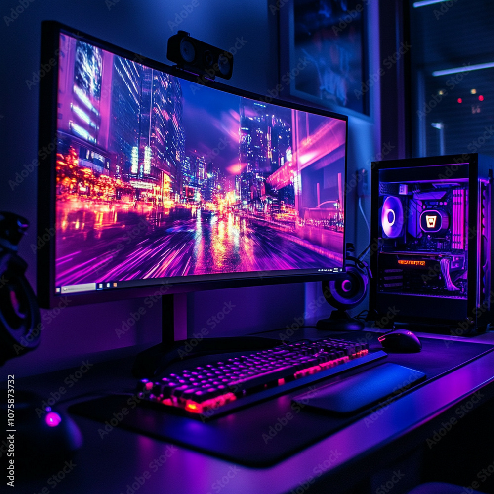 computer monitor and computer computer monitor and computer