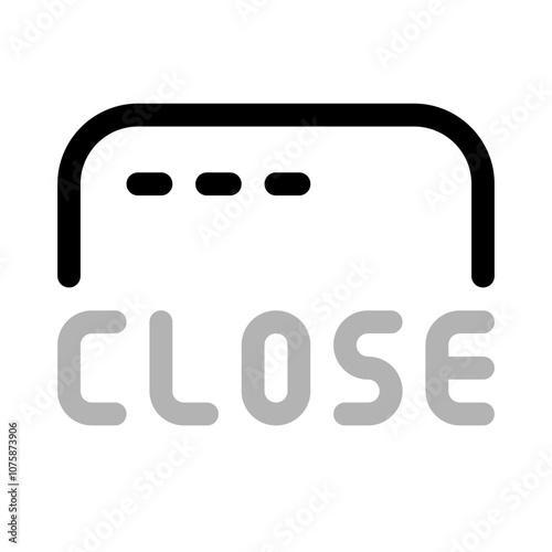 shop closed icon with duoline style, perfect for user interface projects