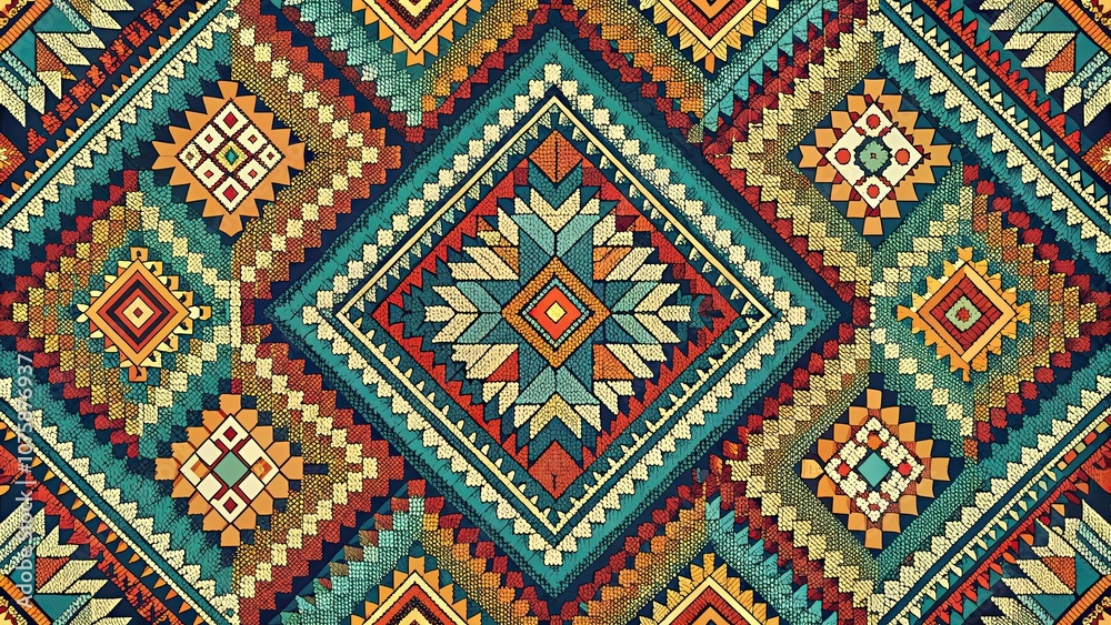 Geometric fabric pattern with abstract shapes, geometric, fabric, abstract, design, background, textile, texture, seamless Geometric fabric pattern with abstract shapes, geometric, fabric, abstract, design, background, textile, texture, seamless