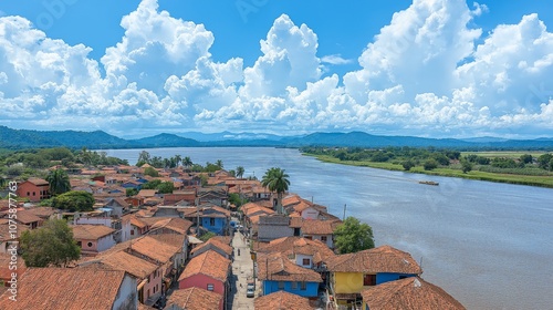 little tropical town by a l...