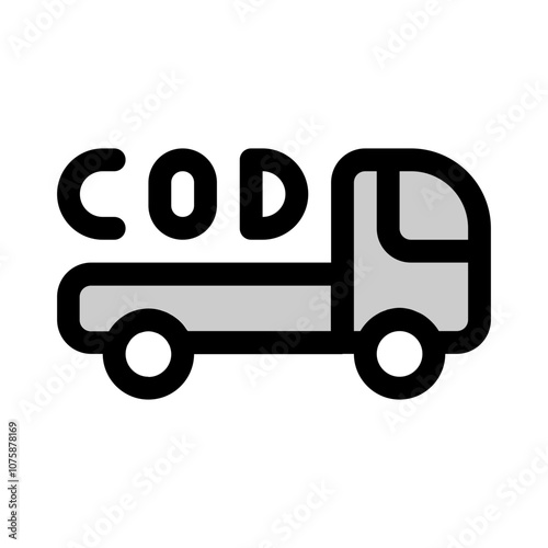 cod delivery icon with duotone style, perfect for user interface projects