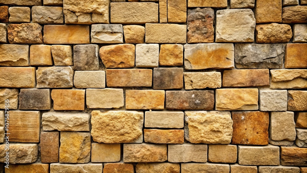 Fototapeta premium Rough stone blocks forming a sturdy wall , construction, architecture, texture, background, masonry, building, stone, rugged