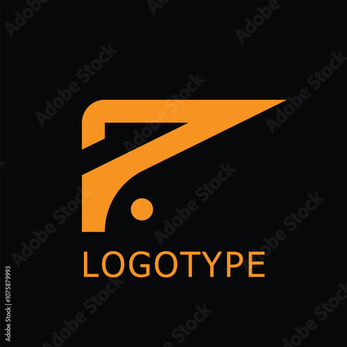A contemporary "P" logo with smooth, minimalist lines, perfect for tech startups.