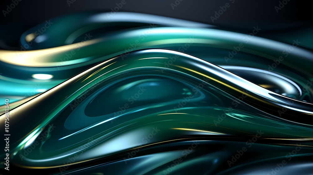 digital technology futuristic silver green metal lines poster background digital technology futuristic silver green metal lines poster background