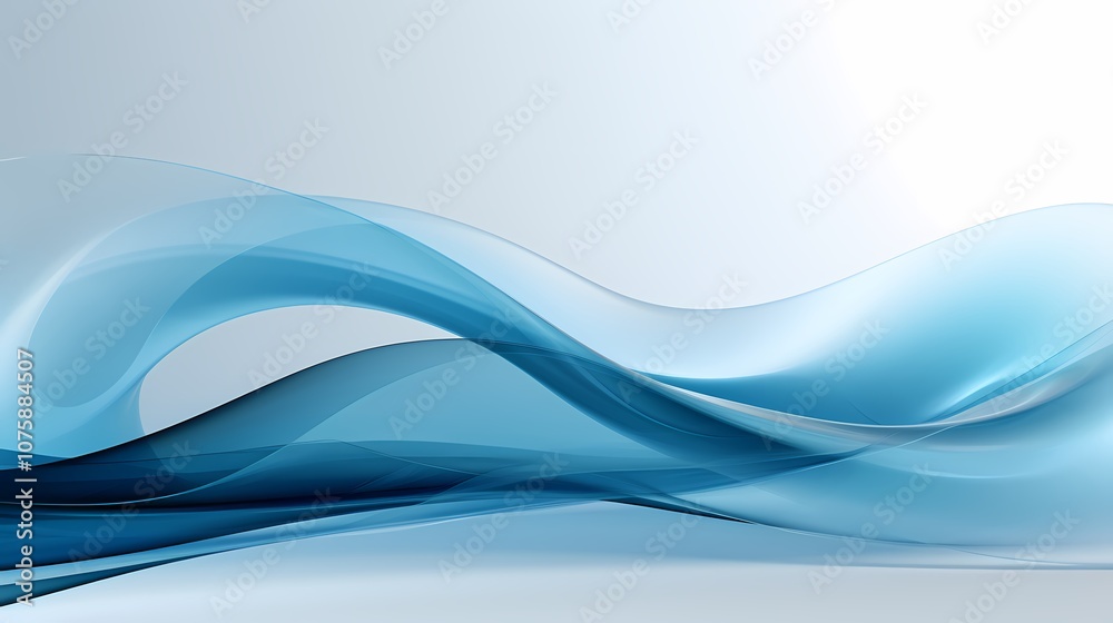 Obraz premium digital technology gray and blue abstract curve lines poster background