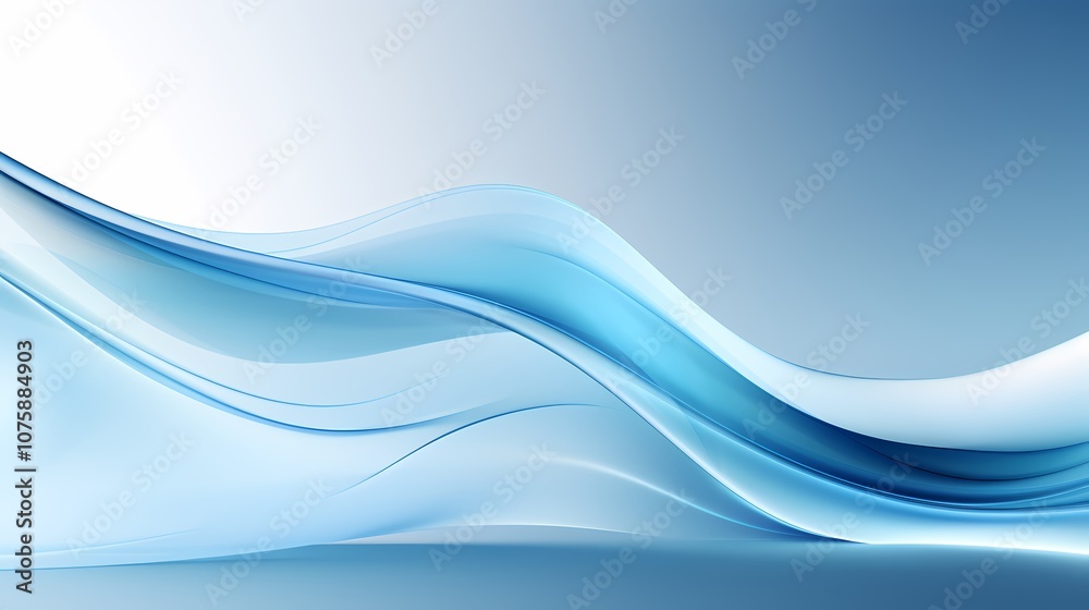 Obraz premium digital technology gray and blue abstract curve lines poster background
