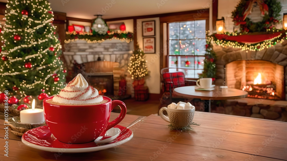 Coffee Shop at Christmas