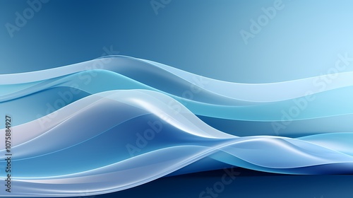 digital technology gray and blue abstract curve lines poster background