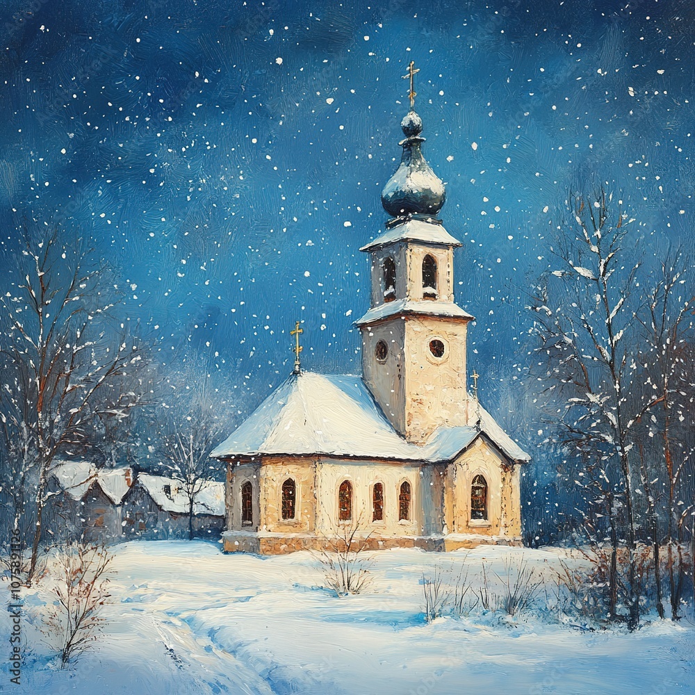 church in the winter church in the winter