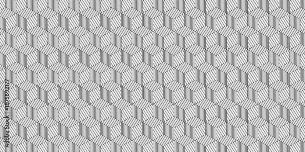 3d square shape abstract background design | Geometric shape with gray color with line for popular use
