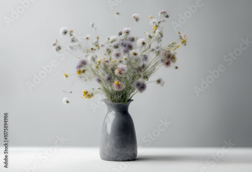 decor room creative soft picture concept view design flower decorative fresh background wild idea plant leaf vase composition comfort empty text flowers blossom delicate 