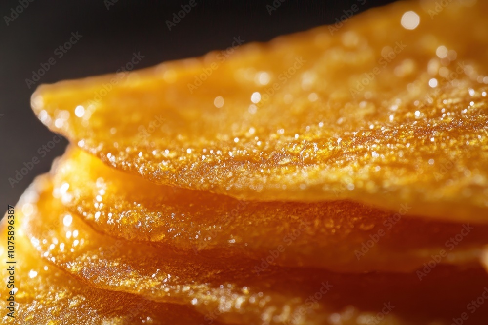 Close-up of golden, crispy, stacked potato chips. Close-up of golden, crispy, stacked potato chips.