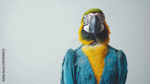 Blue and Gold Macaw Portrai...