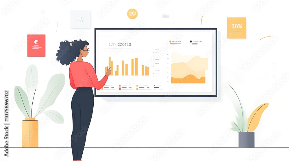 Obraz premium Analyze business data to drive strategic decisions