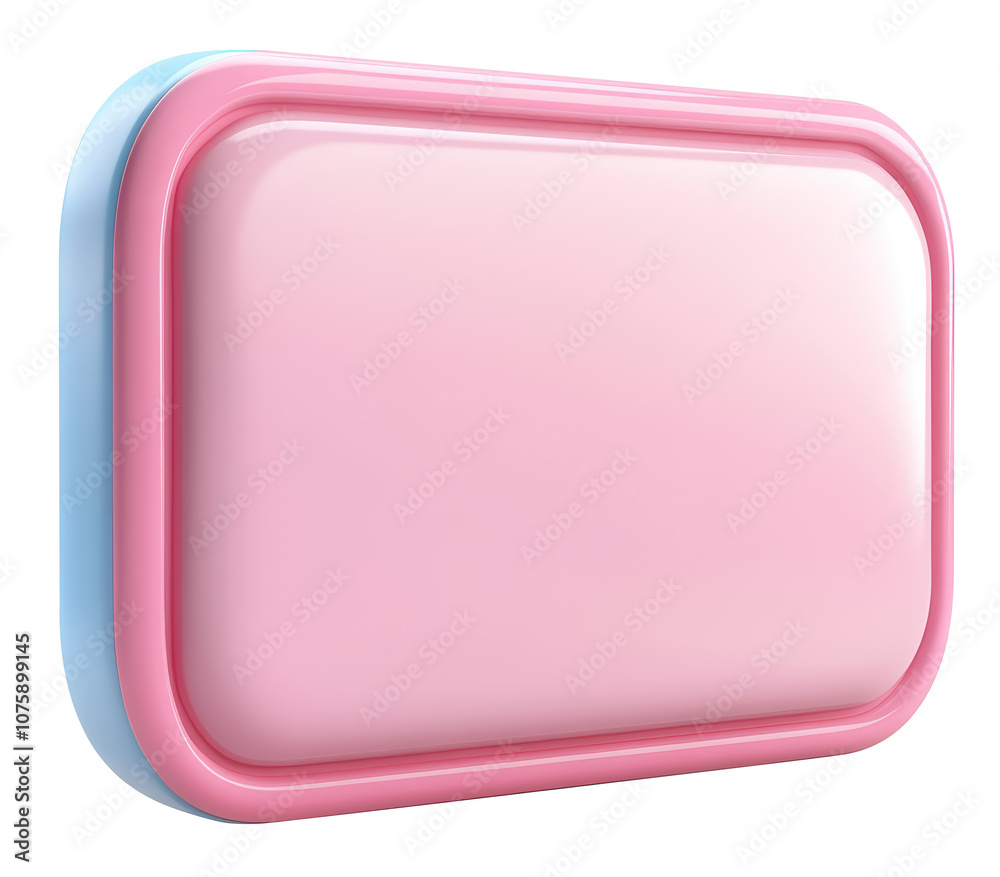 A pink and blue square with a white background. The pink and blue colors give the impression of a fun and playful design A pink and blue square with a white background. The pink and blue colors give the impression of a fun and playful design