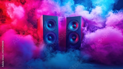 Loudspeaker in Smoke