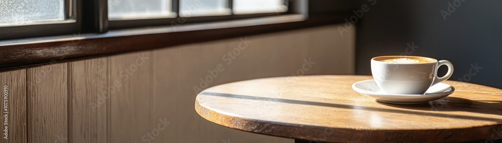 A warm cup of coffee rests on a wooden table, bathed in soft light from a nearby window, creating a serene and inviting atmosphere. A warm cup of coffee rests on a wooden table, bathed in soft light from a nearby window, creating a serene and inviting atmosphere.