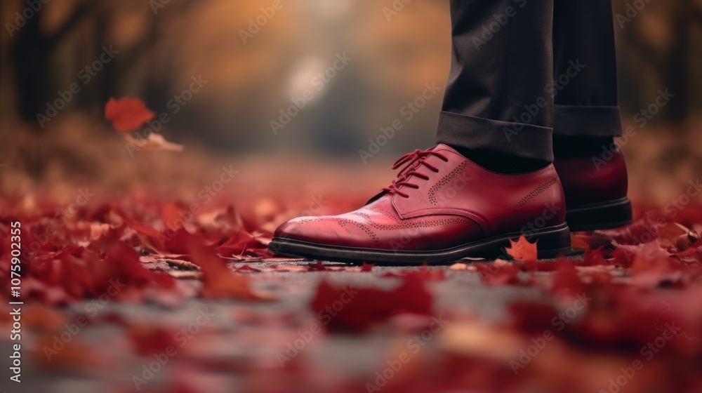 Red Shoes in Fall Red Shoes in Fall