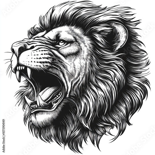 Black and White Line Art Il...