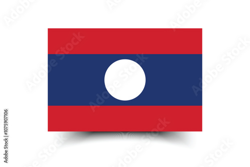 Laos flag official colors and proportion digital vector illustration Free Download Laos flag official colors and proportion digital vector illustration - GFXLoad