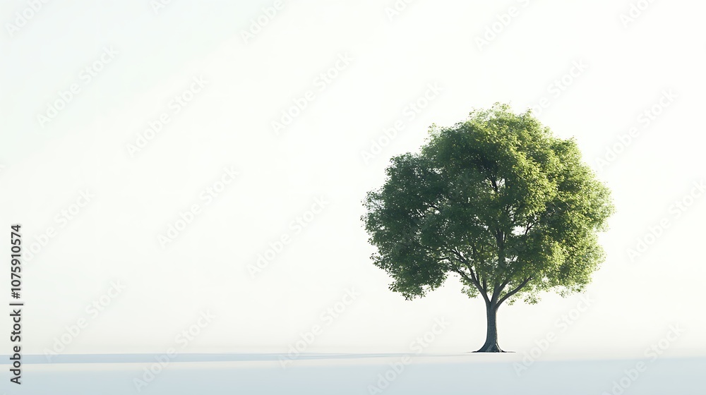 Obraz premium Tree isolated on white background