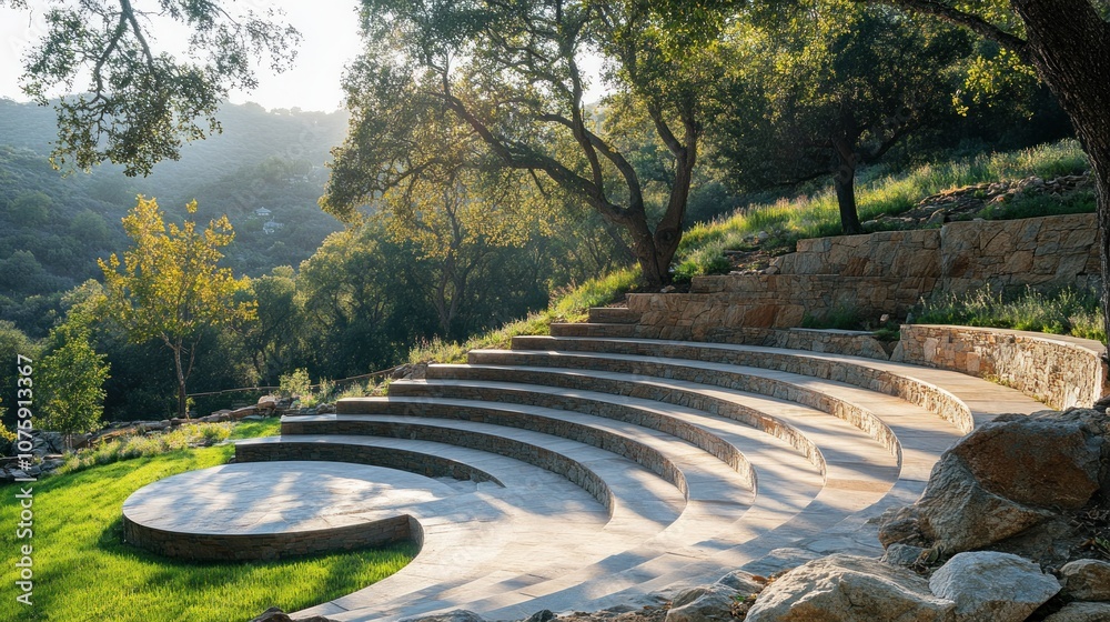 Amphitheater in a Peaceful Garden Amphitheater in a Peaceful Garden