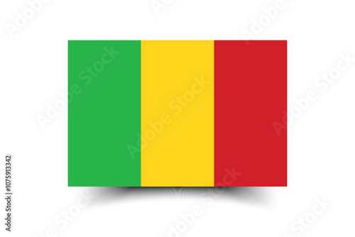Mali flag official colors and proportion digital vector illustration