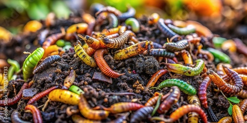 Biohumus: Insect Larva Recycle Waste, Organic Fertilizer photo