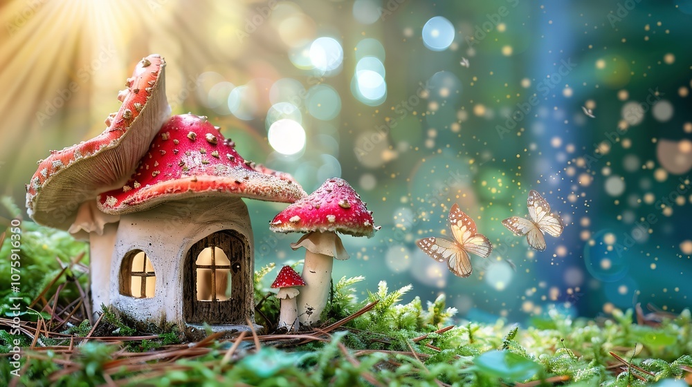 Fantasy_enchanted_fairy_tale_forest_with Fantasy_enchanted_fairy_tale_forest_with