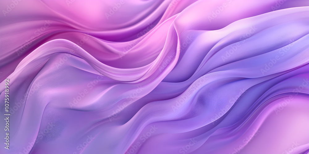 Fototapeta premium Dreamy Lavender and Lilac Silk Drape 