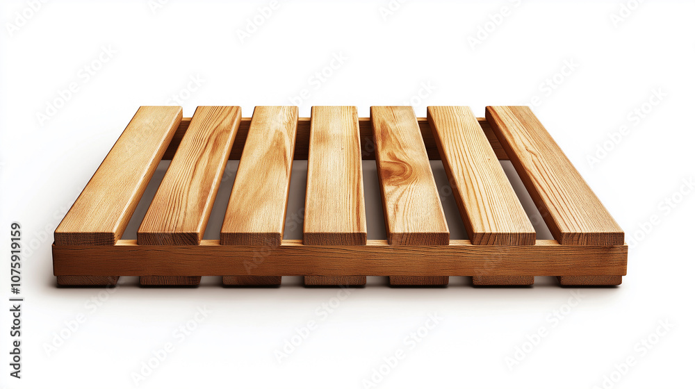 Small empty wooden pallet on white background Small empty wooden pallet on white background
